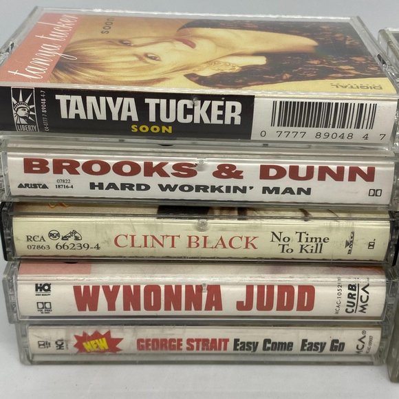 Country Music Set of Cassette Tape Lot of 10 Albums - Picture 4 of 4